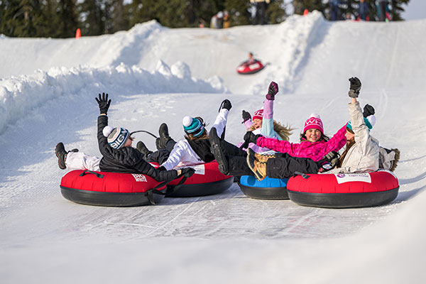 Friends tubing