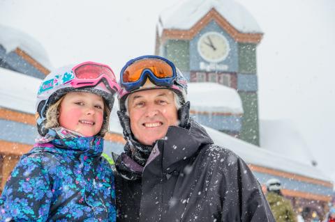 Ski with grandpa