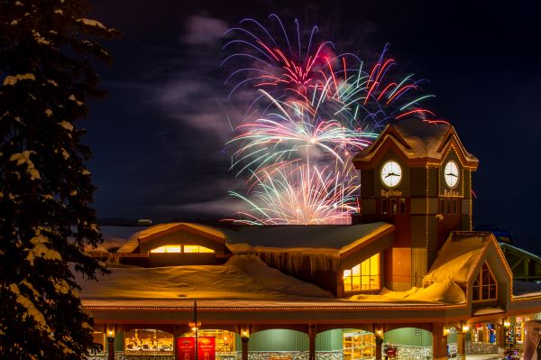 Fireworks clocktower