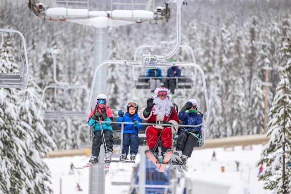 Ski with Santa