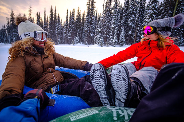 Girls tubing