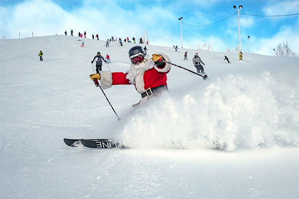 Ski with Santa